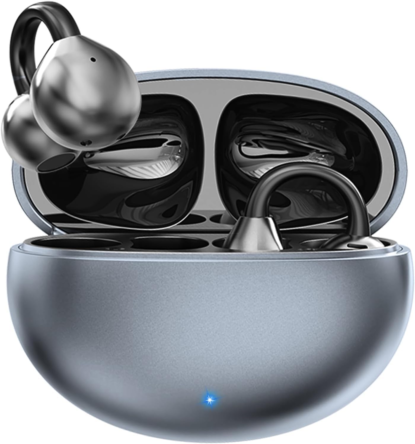 

Новый беспроводной Bluetooth-клипса для уха с открытым звуком, низким уровнем HD, 50 часов работы, IPX5, легкий, удобный, автоматическое сопряжение с для и работа [Модель 2025] Наушники, чёрный