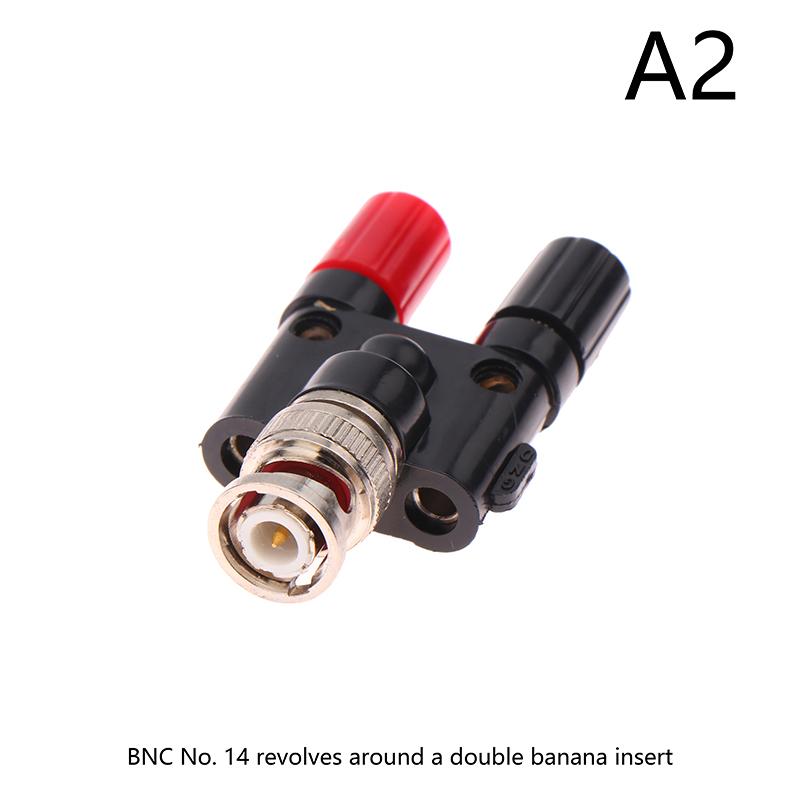 1Pc Adapter Bnc To Banana Male Plug & Female Jack Banana Female Jack Socket Binding Post Rf Coax Coaxial Splitter Converter