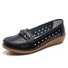 Woman Shoes Breathable Leather Shoes For Women Low Heels Casual  Mujer Elegant Heel Women's Shoes Flats Female Footwear