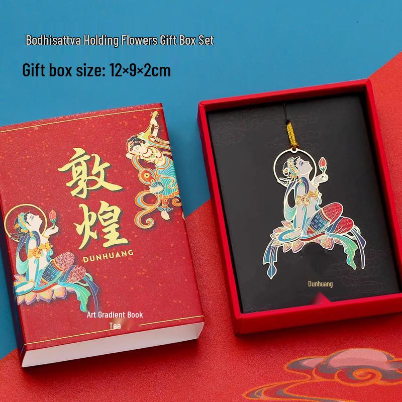 Dunhuang Classical Chinese Style Exquisite Metal Bookmark Gift Set