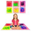 Azulejos Sensoriales de Piso Líquidos con Doble Efecto Táctil Visual Azulejos de Coordinación Mano-Ojo Alfombrilla Auxiliar de Enseñanza para el Aula Niños