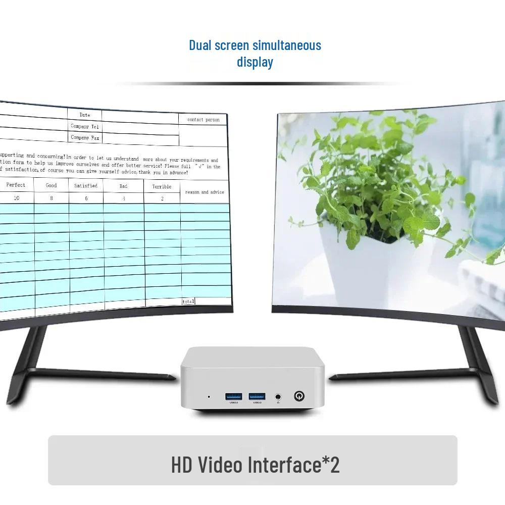 Compact N3700 Mini PC for Office, Learning, Home Entertainment & Printer Sharing