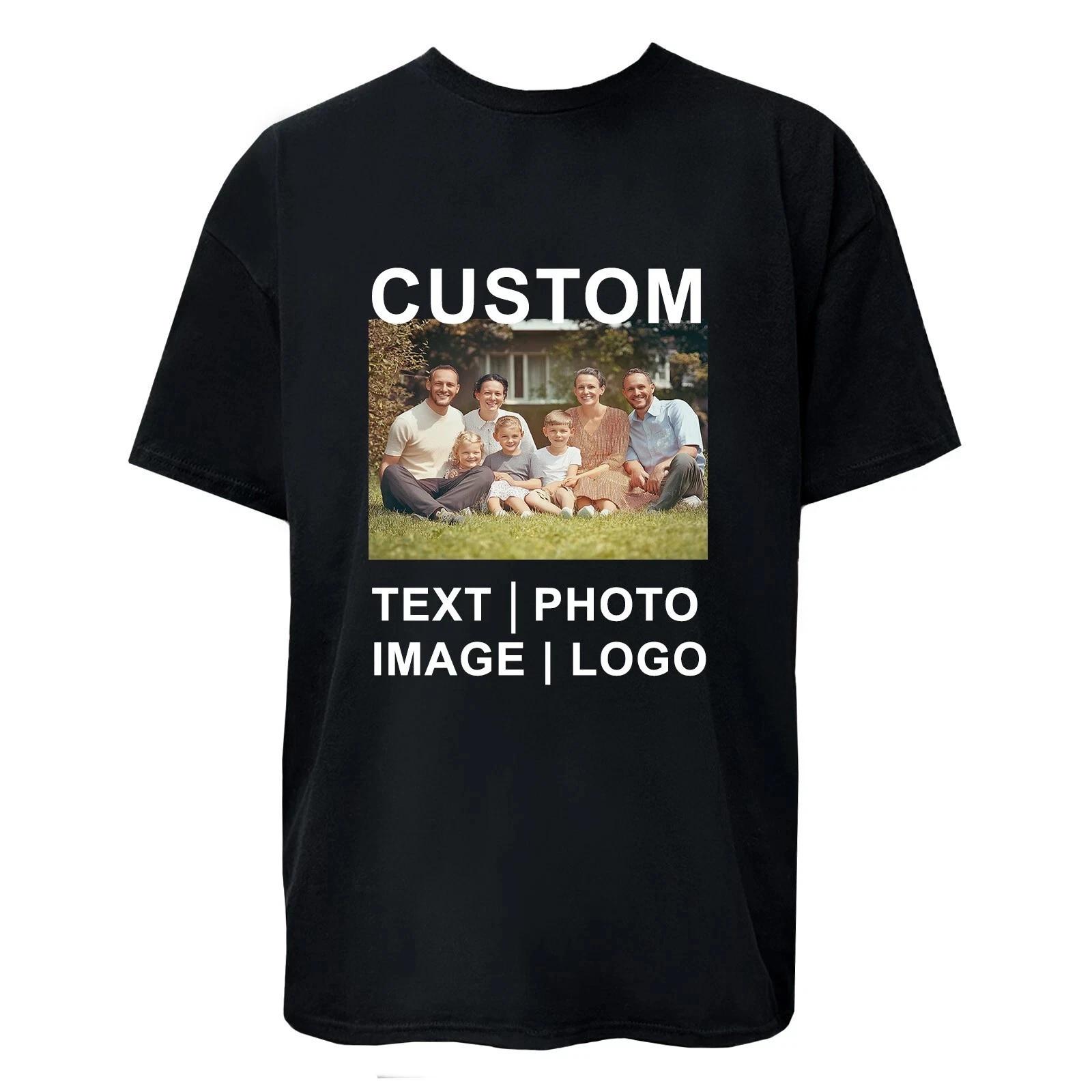 Custom Personalized T shirt Print Your Logo Photo Text Custom Made Shirt Tee S