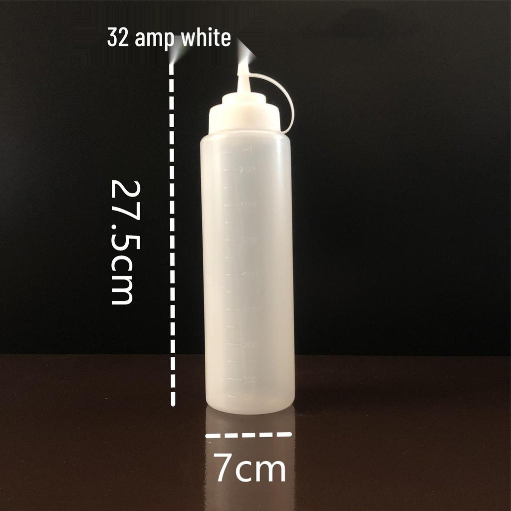 Food Grade PE Squeeze Bottle for Seasoning, Honey, or Ketchup - Pointed Mouth for Easy Use
