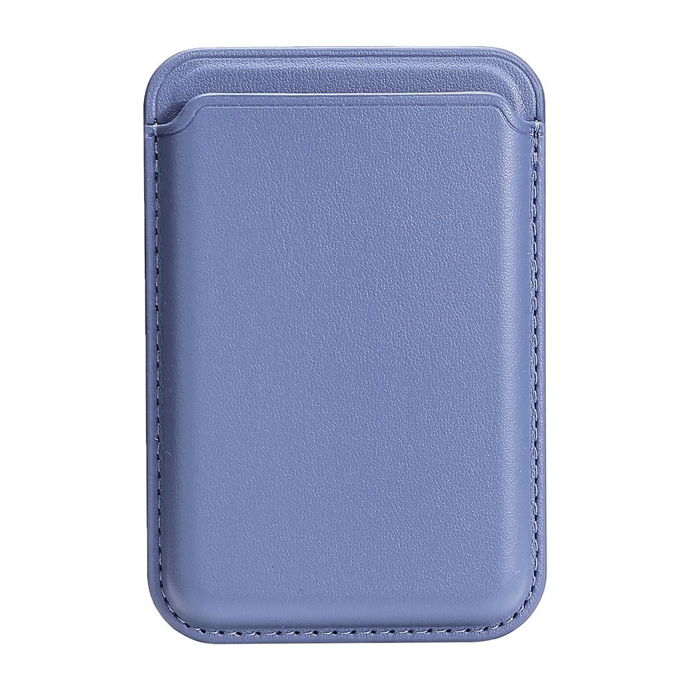 Single Ring Magnetic Card Holder for iPhone 12-16 Series PU Leather Slim Attachment