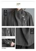 Dark Style Ruffle Neck Long Sleeve Casual Shirt