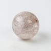 Eigado Rutilated Quartz Red Rutilated Good Work Power Amulet Sphere, 25mm, 21.7g, Quartz, Fortune, Luck, Stone,