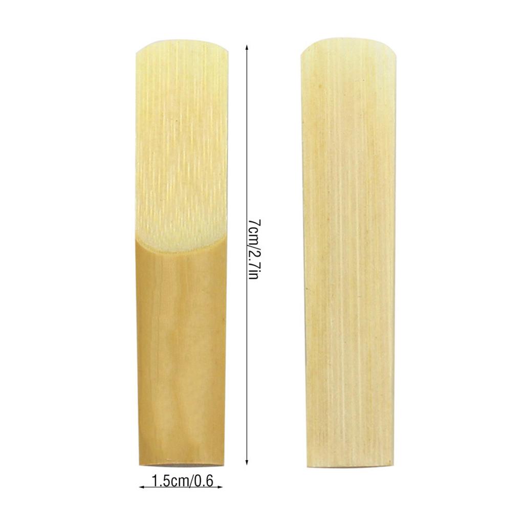 LADE 10 stk Bamboo Reeds Strength 2.5 for Alto bE Sax Saxophone erstatningstilbehør