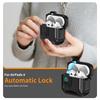For AirPods 4 Case Compatible with MagSafe TPU PC Earbuds Cover with Carabiner/Stand