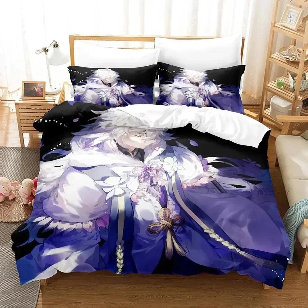 Fate Grand Order Merlin Sängklädesset Påslakan Sängset Täcke Örngott Täcke king Queen Size Pojkar Vuxen