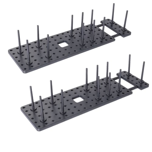 

TAKEY Dish Stand, Dish Stand for Bowls, Plates, Dish Rack, Dish Drainer, Frying Pan Rack, Extendable Pot Stand, Dish Storage, Cookware Storage (2-Pack