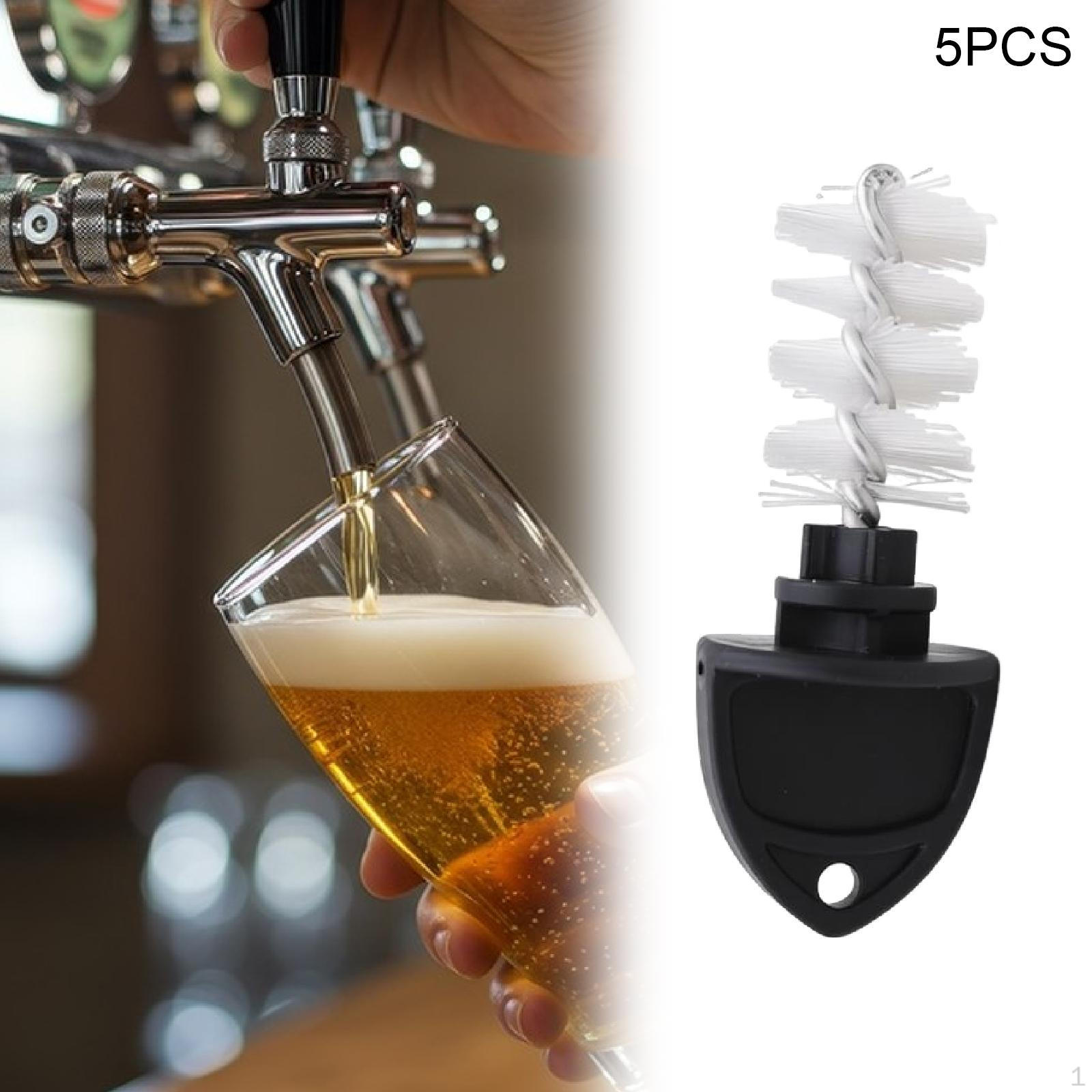

Brush Cleaning Plug Set Tap Nylon Bristles for Homebrewers, Household Use, Restaurant, 5Pcs