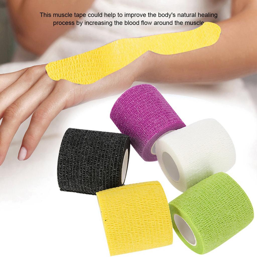 5 Types of Camouflage Pattern Cotton Elastic Adhesive Strain Injury Muscle Sports Sticker