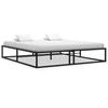 VidaXL Bed Frames Black Metal 200x200 Cm