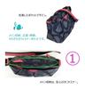 HARUBE Lightweight Nylon Crossbody Shoulder Bag, Artisan-Dyed, Elegant Design, Kyoto, Naniwaya, #E6-612 [Circle] (Gray x Red)