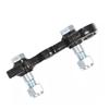   Excavator L Shaped Bracket Replacement for     Excavator 3 Hole Hydraulic Thumb Clip Bracket with 3 Pull Pins