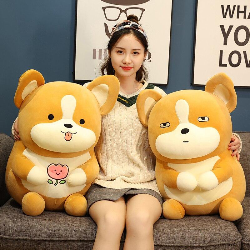 Big Sizeplush Shiba Inu Dolls Lovely Cartoon Dog Toys Stuffed Soft Animal Pillow For Baby Kids Birthday Gifts