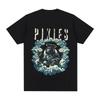 T-shirt in Cotone Pixies Stardust Monkey Gone To Heaven Stampa Grafica Tee Streetwear Donna Uomo Unisex Top Casual Estivi Quotidiani