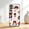 M-Monchhichi Phone Case For Samsung S26,S25,24,23,22,30,21,10,9,Ultra,Plus,Lite,FE Soft Black Case