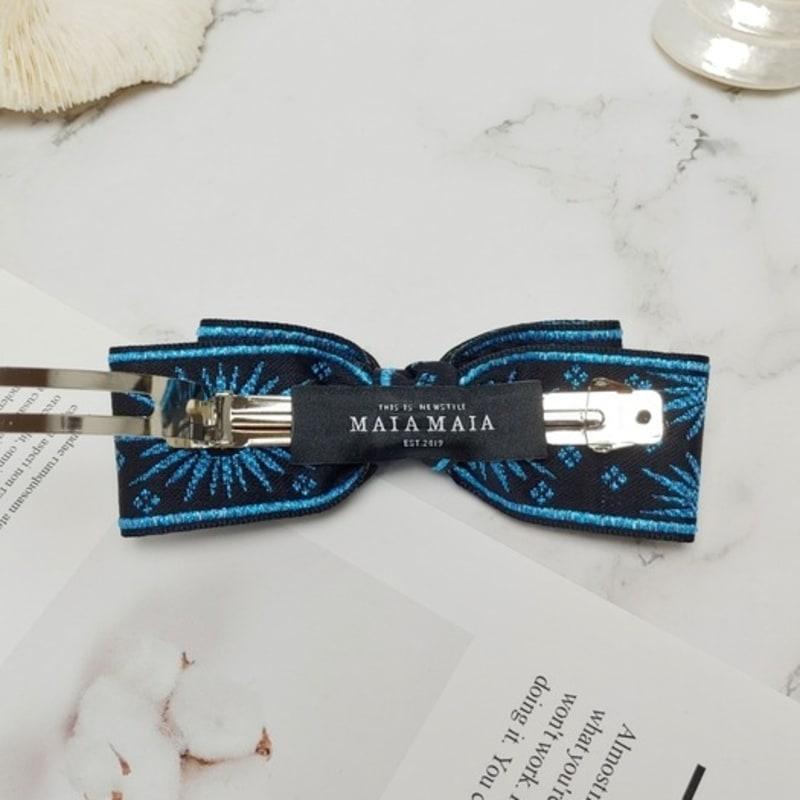 Maia Retro Pearl Hairpin - Blue