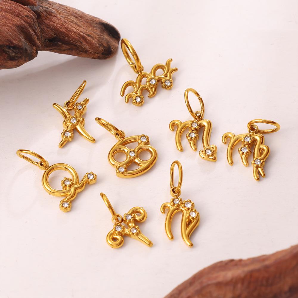 Luxury Zodiac Diamond Necklace Pendant – High-End Elegance In European & American Niche Design
