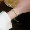 Emerald Square Geometric Zirconia Bracelet - Luxurious and Unique Handpiece with Fashionable Style for Women.