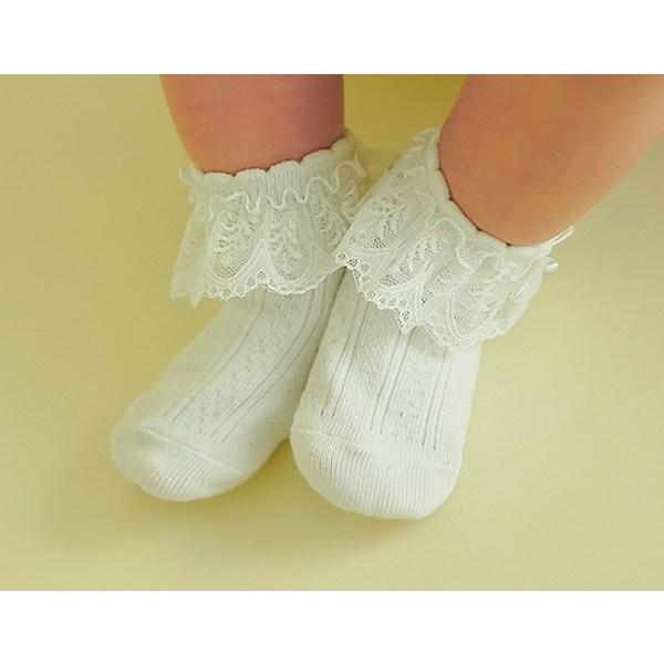 Hi Baby Club barns snöspetsstrumpor 3-bensset, koreanska babyprodukter