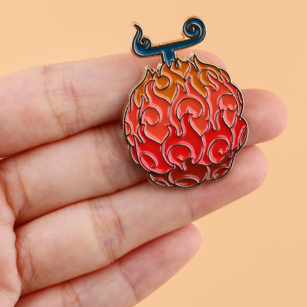 Anime Fruit Brooch Badge, Backpack Clothing Decoration Accessories, Creative Pin Style Pendant, Cute and Versatile Accessories