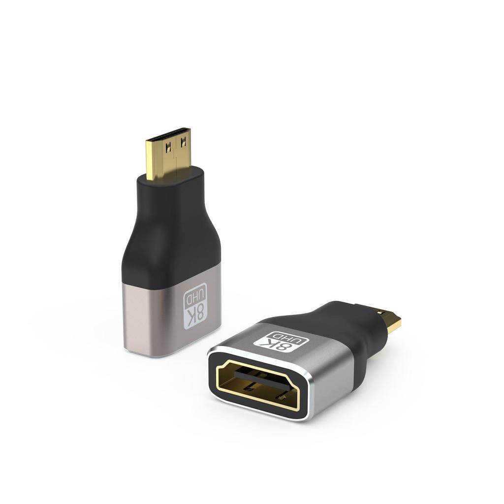 HDMI 2.1 Right-Angle Adapter for TVs, Computers, and Projectors, Aluminum Alloy