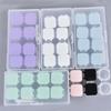 Snap Button High-End Transparent Contact Lens Storage Case for Four Pairs