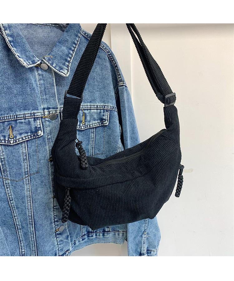 2025 Spring New Simple Large-capacity Messenger Bag Female Student Small Satchel Sports Versatile Backpack Dumpling Bag