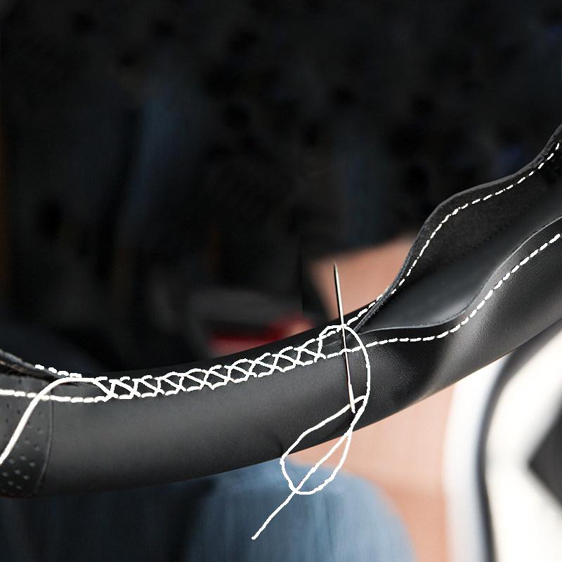 Husa pentru Volan Auto pentru Hyundai Avante Santa Cruz Tucson Plug I20 Tucson CN7 Piele Cusută Manual Accesoriu Interior Auto