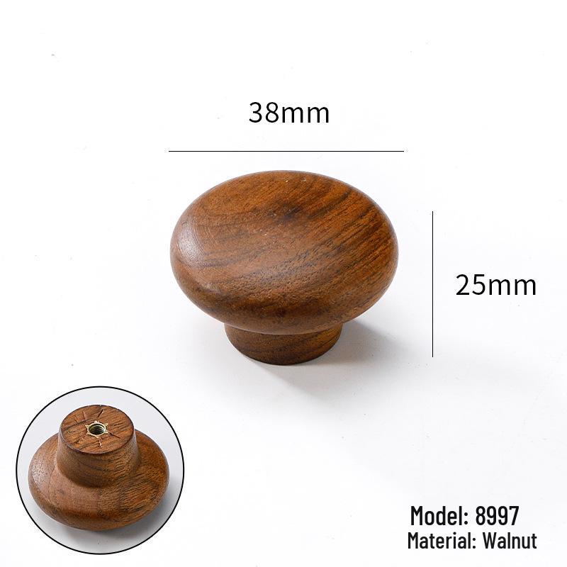 Solid Wood Cartoon Drawer Pull Knob for Children's Room