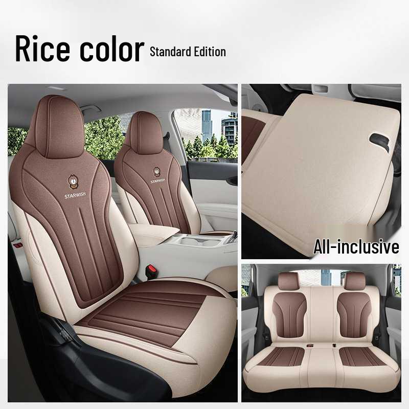 Geely Vision Cotton & Linen Seat Covers - All-Season, Full Coverage Universal Fit