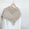 Japanese Rain And Dew Hemp Primary Color Floral Small Flower Linen Scarf Breathable Thin Shawl Neck Protection Sun Protection Silk Scarf Women