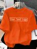 Customized Personalized Your Text Logo Female T Shirts Cotton Breathable Soft Workwear Casual Loose Home Clothes Trendy Y2K Tee