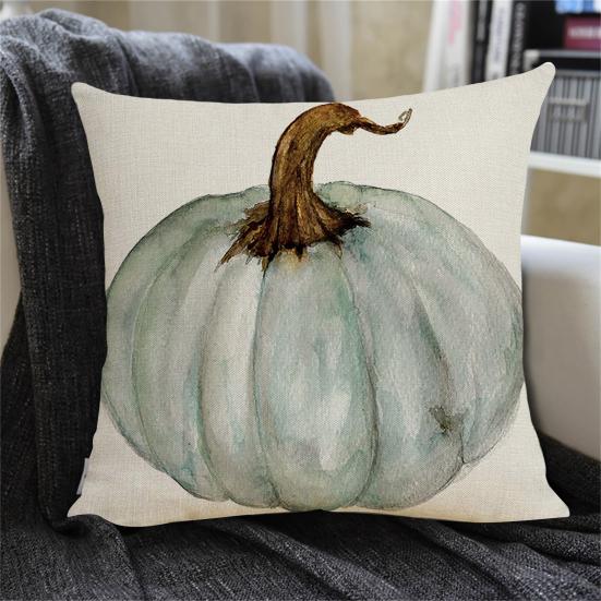 Fall Decor Pillow Cover Soft Wear Resistant Non-Fading Square Thanksgiving Pumpkin Farmhouse Pillowcase Cushion Cover