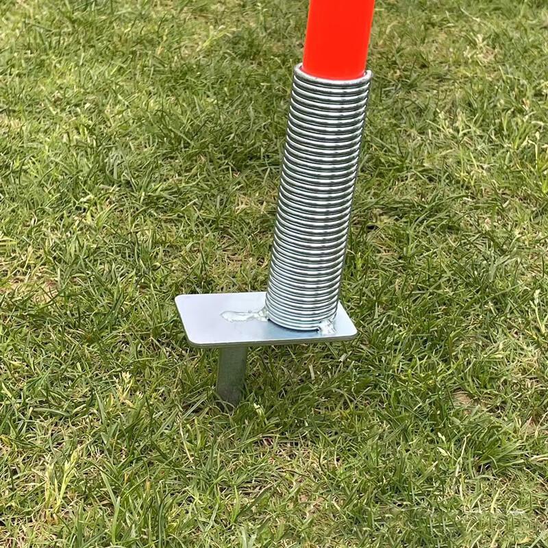 WEZHO Football Training Agility Poles with Spring Ground Spikes