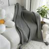 Fleece Blanket Soft Air Conditioning Sofa Throw Office Nap Knitted Small Blanket Shawl Bed Runner
