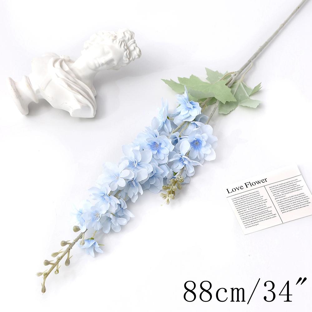 Blue Artificial Flowers Bouquet Rose Fake Flowers for Indoor Home Decor Garden Wedding Party Decoration Outdoor Vase Accessories