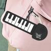 Foldable Silicone Piano Keyboard Portable Mini Rainbow Guitar Keychain  Music Enthusiasts