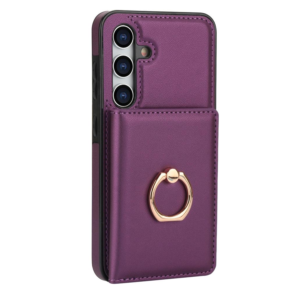 Husă din piele cu portofel și suport pentru carduri cu inel pentru Samsung Galaxy S24 Ultra S23 Plus S22 S21 FE A55 A15 A14 A54, geantă RFID, suport pentru carduri