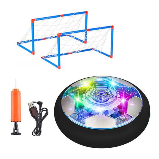 

Парящий футбольный мяч с подсветкой LED, Футбольный мяч для детей для игры в помещении, Мягкие пенопластовые бамперы, Скользит B