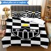 3PCS Clube Atlético Mineiro With Shield Soft Bedding Set,Including 1pc Duvet Cover And 2pcs Pillowcases Perfect for Bedroom, Dormitory, Fan gift