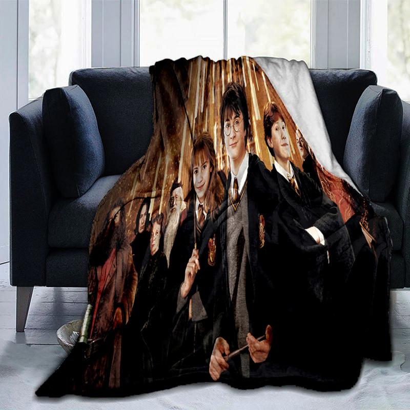 Harry Potter Hogwarts School Uniform Robe Cosplay Costume Halloween Party Fancy DressPrint Blanket, Soft Blanket For Sofa Office Bed And Tra
