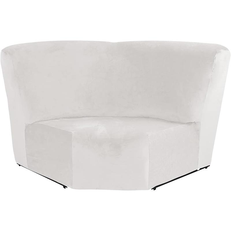 L-Form Samt Ecksofa Abdeckung Möbel Schutzbezug für Modul-Sofa mit Liegefunktion Zusätzlicher Sitz