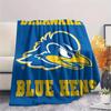 Delaware Fightin' Blue Hens Print Flannel Blanket High Quality Warm Comfortable Cover for All Seasons Perfect for Gifts Home Decor