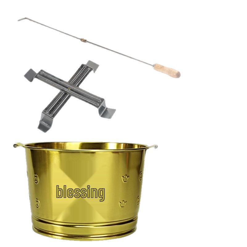 Stainless Steel Paper Burning Basin - Fire Pit and Incinerator Bucket