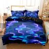 Juego de Cama de Rejilla Poligonal Brillante Dorada Juego de Edredón Cama Individual Doble Cama King Size Juego de Cama Cubierta de Edredón Funda de Almohada