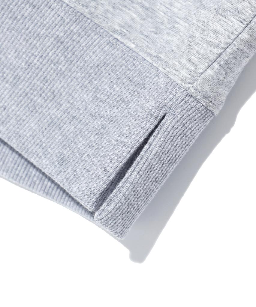 EDITION Short Sleeve Hoodie Melange Grey (Lp7Tu436-097)